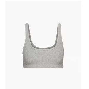 Aritzia TnAction TnaCOZY Mini Bra Top in Dover Grey XS